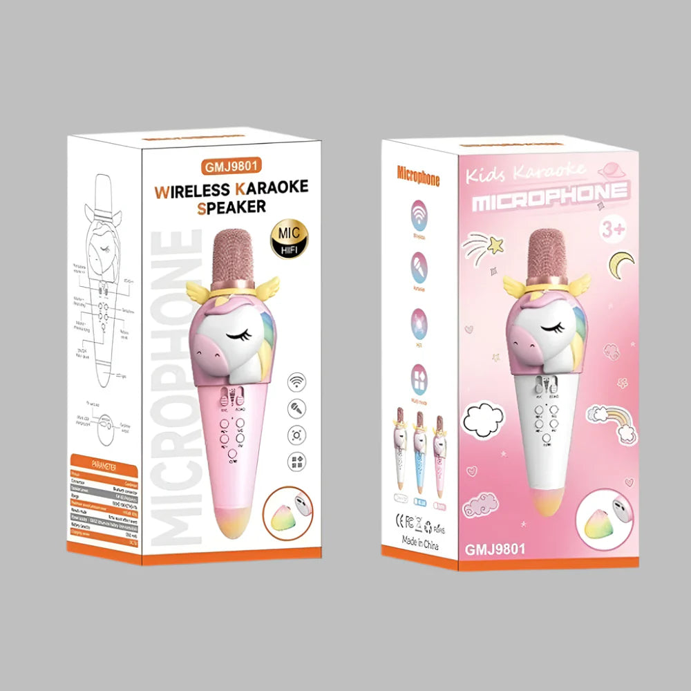Lovely Unicorn Wireless Karaoke Microphone | Ages 3+ | Master Vocal Expression & Acoustic Calibration