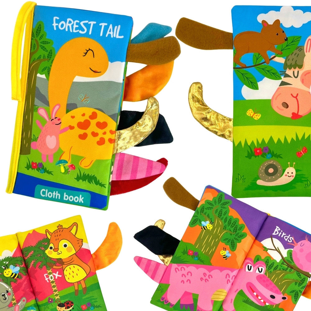 Forest Animal Sensory Crinkle Book | Ages 0m+ | Stimulate Vision & Tactile Exploration