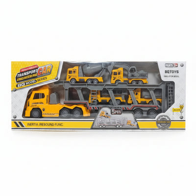 BQ Toys Construction Transporter & Fleet Suite | Ages 3+ | Master Friction Mechanics & Spatial Volumetrics