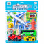 City Police & Traffic Interactive Pull-Back Vehicle Playset with Airplane, Bus & Cars (Ages 3+ Years)