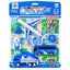 City Police & Traffic Interactive Pull-Back Vehicle Playset with Airplane, Bus & Cars (Ages 3+ Years)