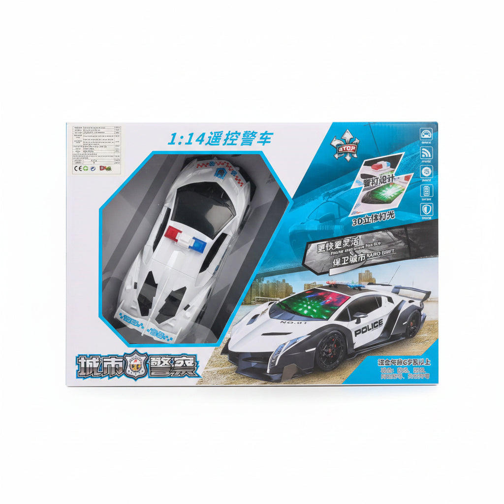 1:14 Scale RC Rapid Drift Police Cruiser | Ages 6+ | Boost Reflexes & Spatial Awareness