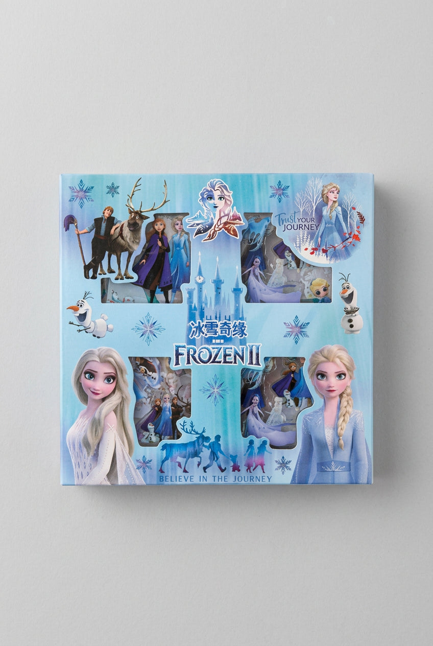 Frozen II 100-Piece Non-Repeating Decorative Sticker Gift Box Set (Ages 3+)