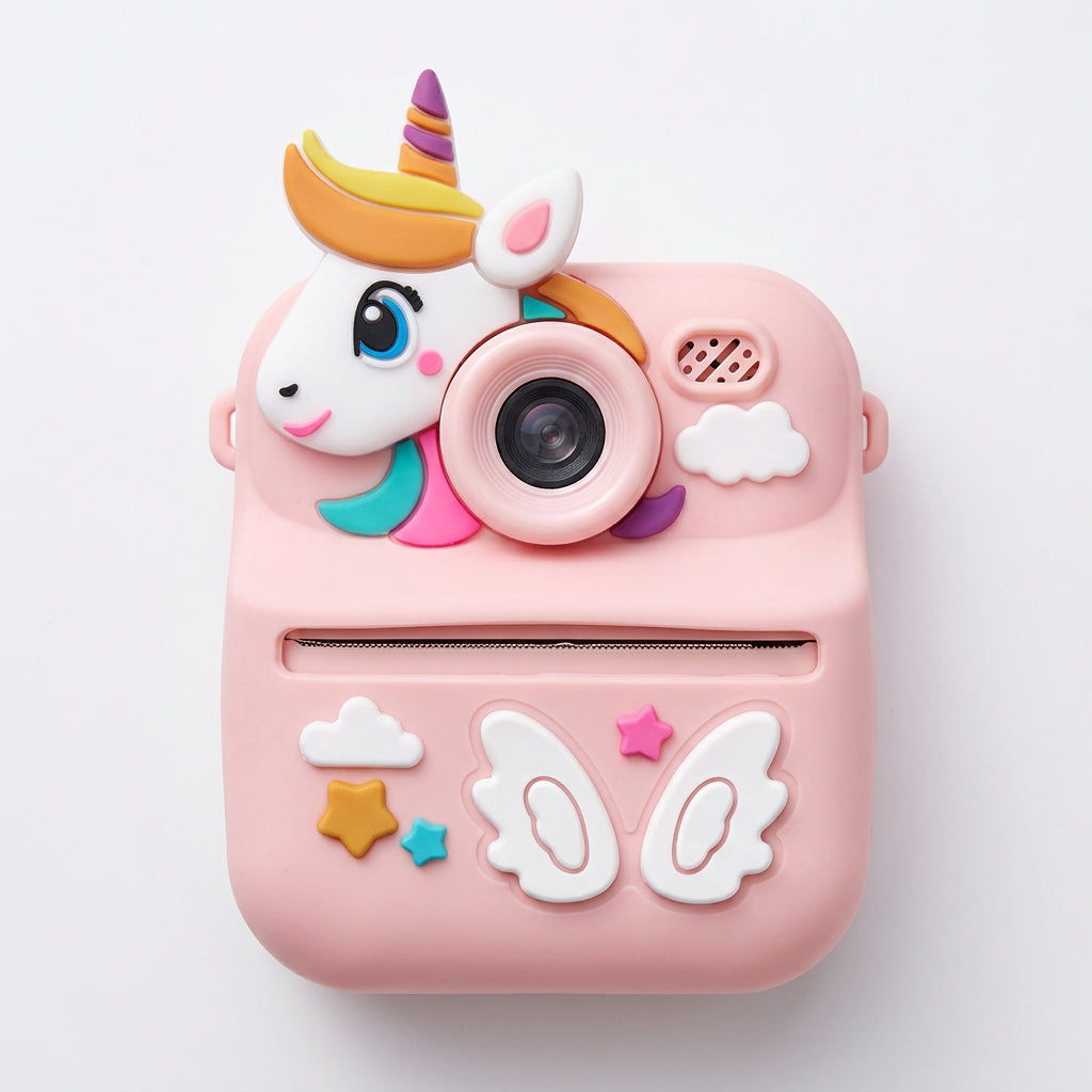 Children's Fun Instant Thermal Print Camera (Dinosaur & Unicorn Edition)