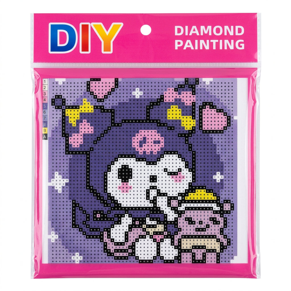 DIY Mini Diamond Painting Canvas Art Kit for Kids (Assorted Characters)