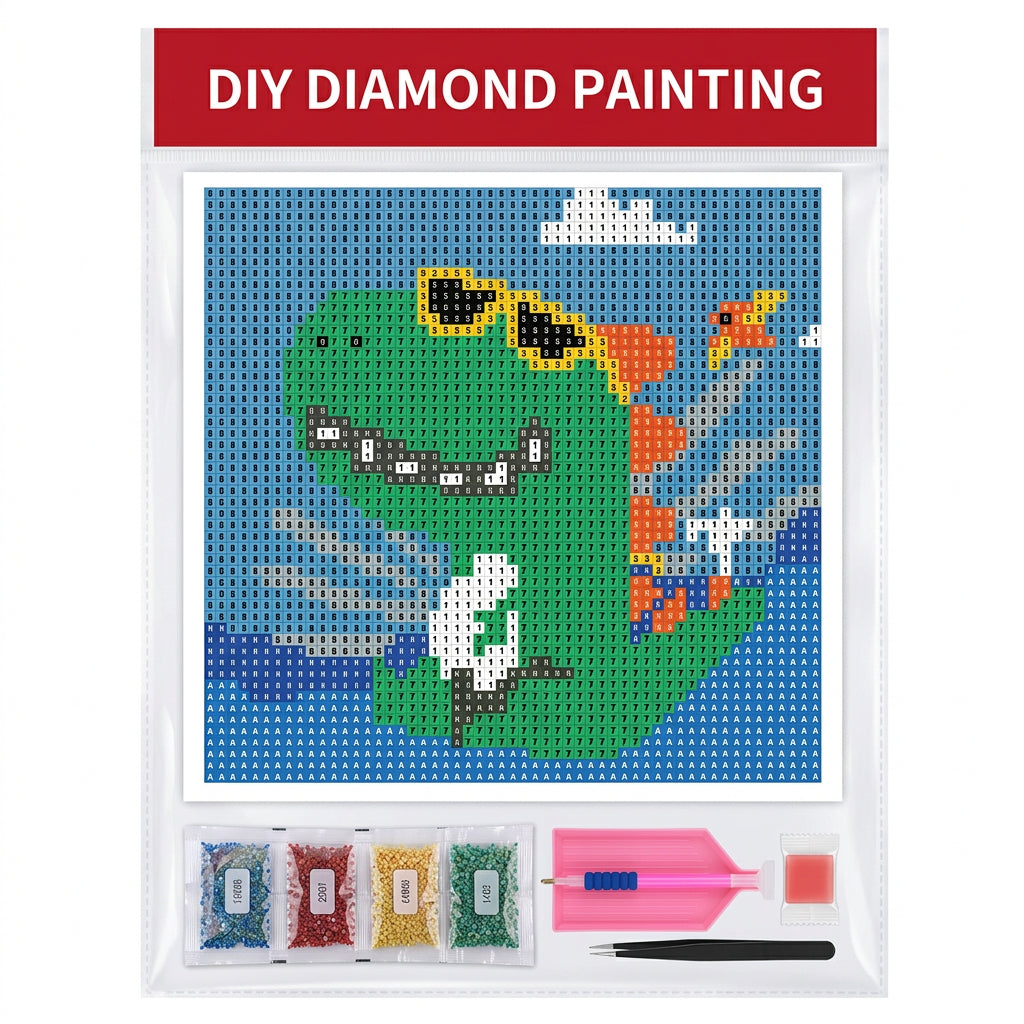 DIY Mini Diamond Painting Canvas Art Kit for Kids (Assorted Characters)