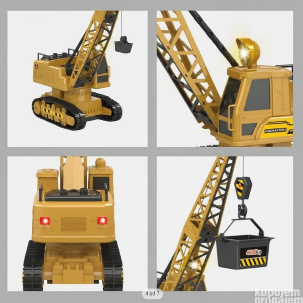 1:20 Scale 8-Channel RC Crawler Crane | Ages 3+ | Master Coordination & Mechanical Logic