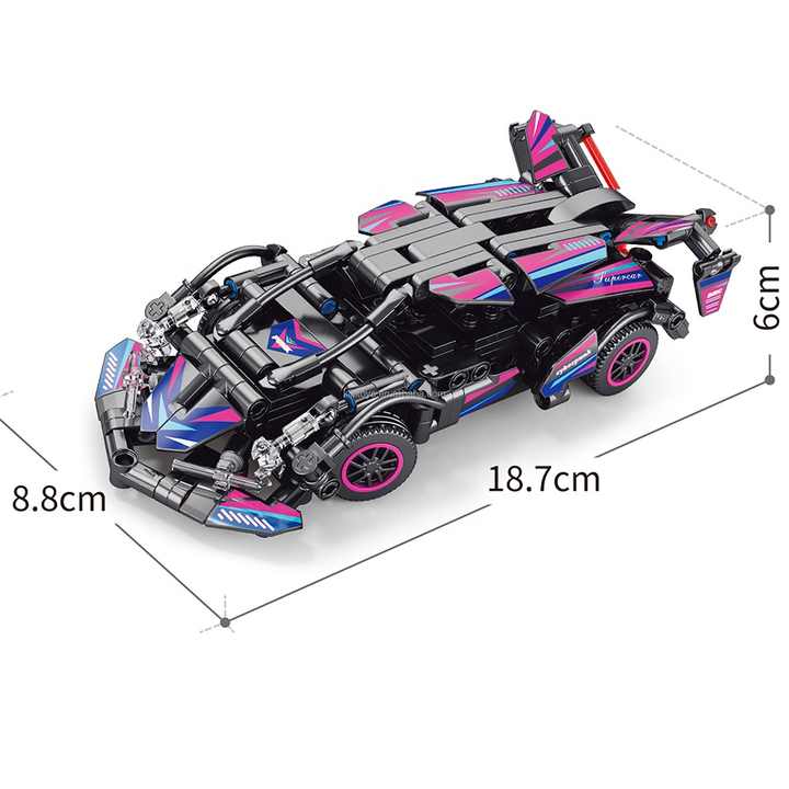 Cyberpunk RC Building Lego Car Set | Ages 6+ | Advance Engineering & Problem-Solving