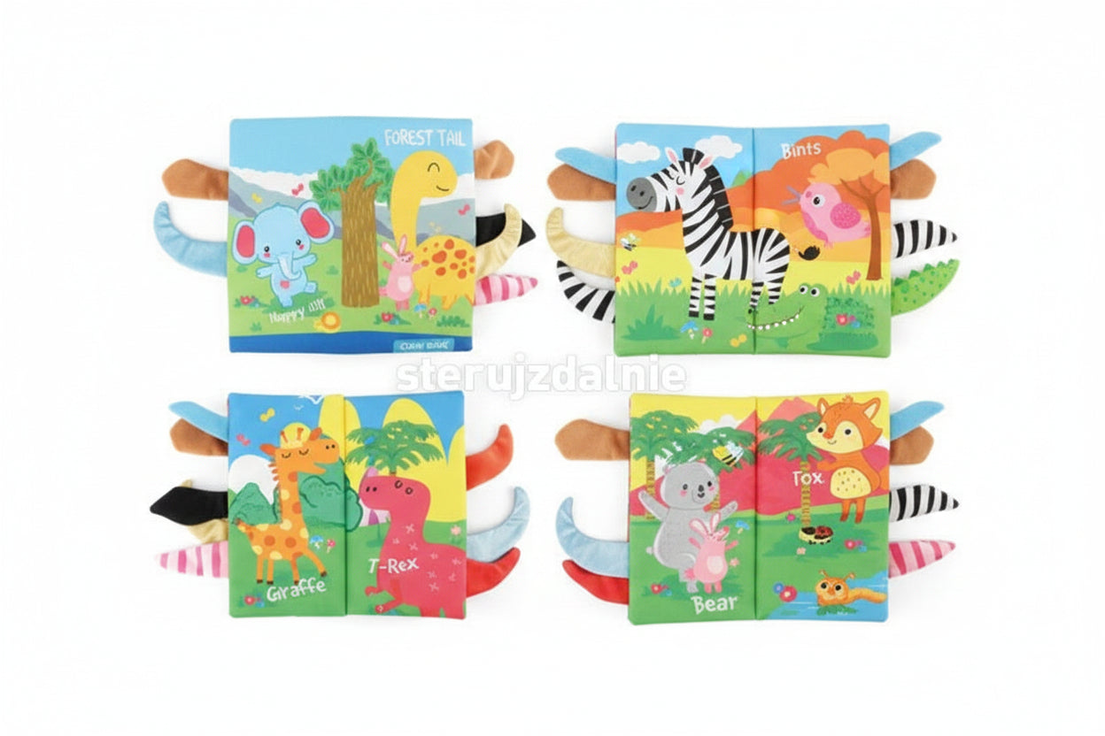 Forest Animal Sensory Crinkle Book | Ages 0m+ | Stimulate Vision & Tactile Exploration
