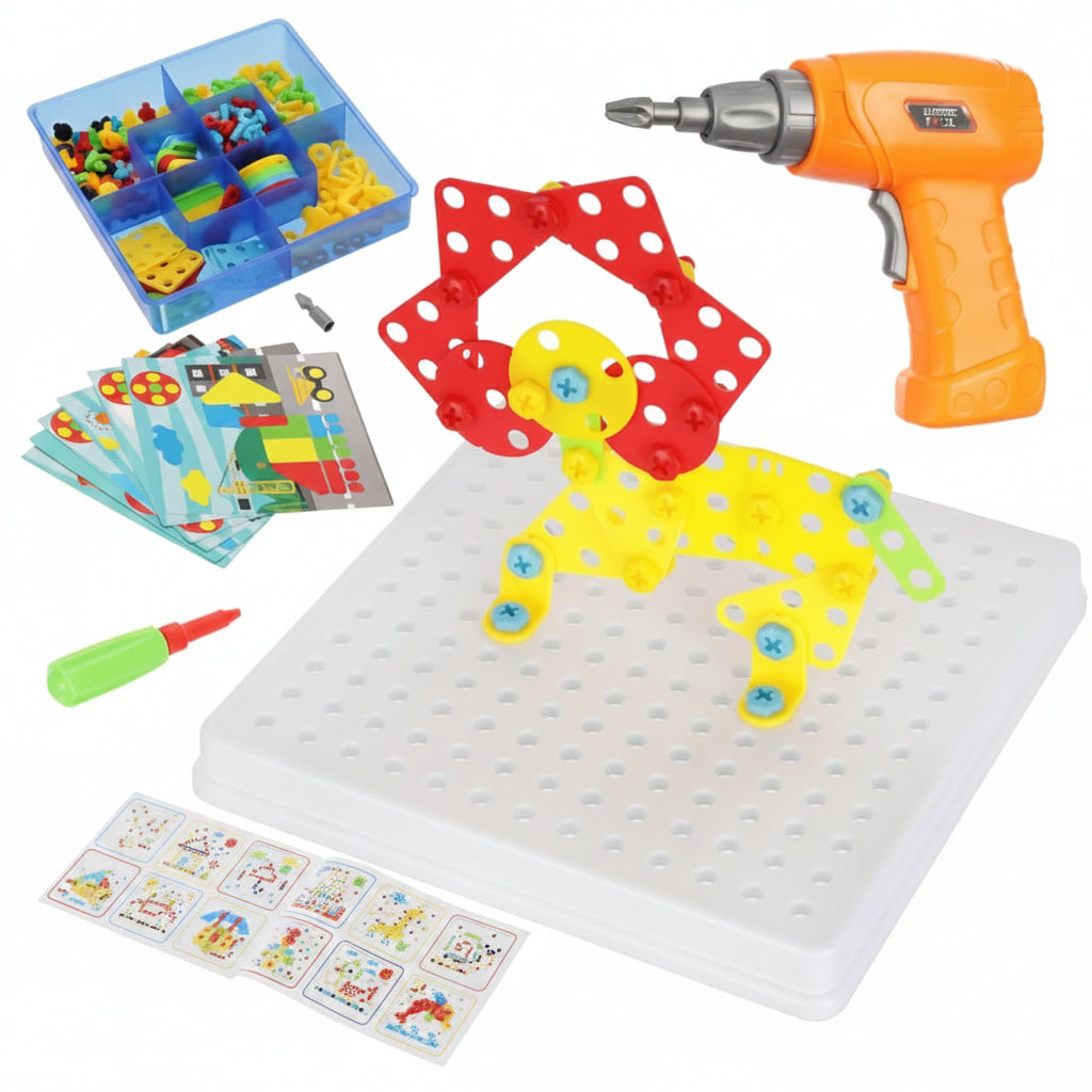 Creative Double-Sided 6-in-1 Box Mosaic Puzzle | Ages 3+ | Advanced STEM Engineering & Spatial Logic