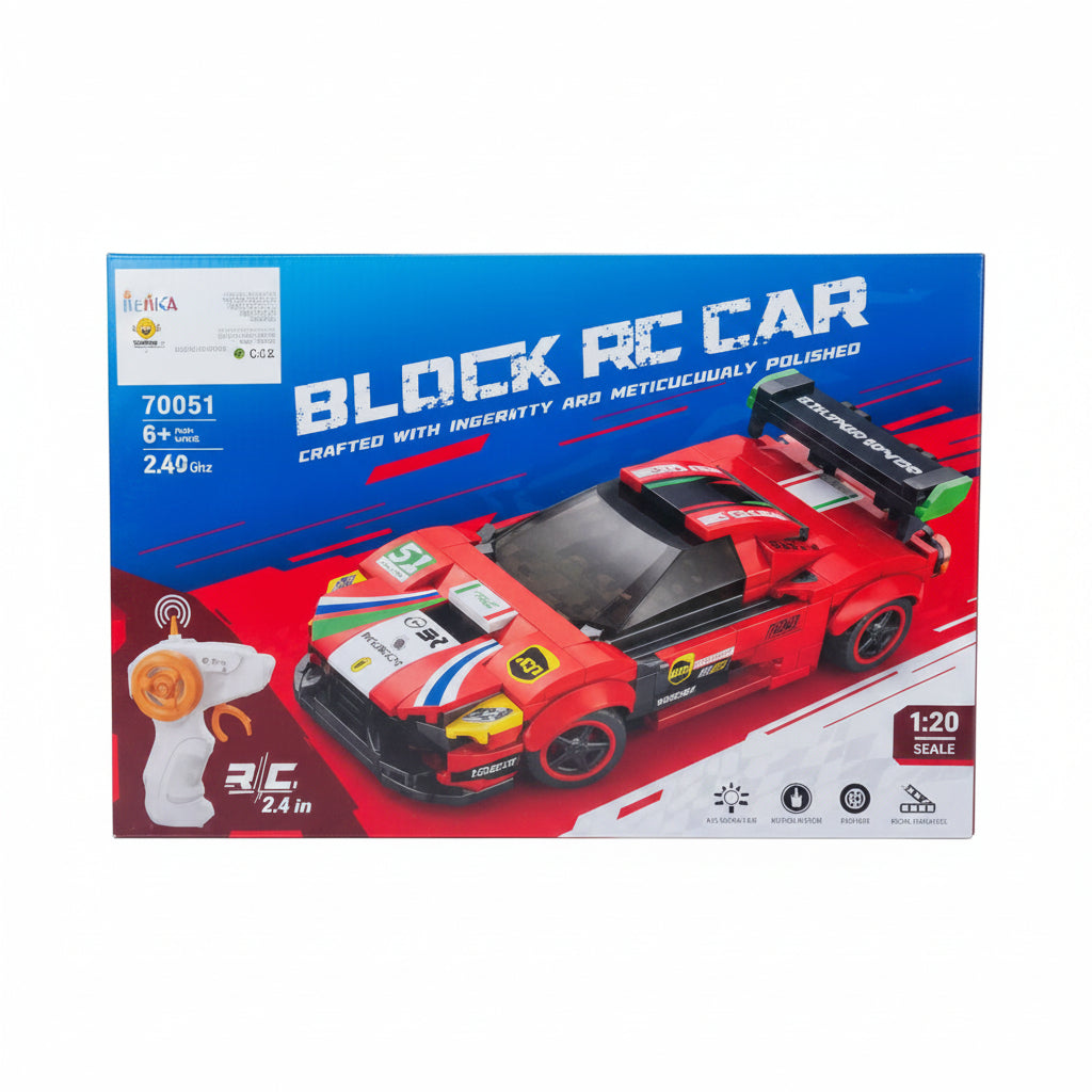 Build & Drive RC Red Sports Car Lego Set | Ages 6+ | Ignite STEM Skills & Motor Coordination
