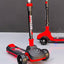 Ferrari Adjustable 3-Wheel Folding Kick Scooter Sensory Balance Toy for Kids (Ages 3-8 Years)