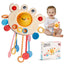 Baby Crab Pull String Sensory Montessori Toy for Toddlers (Ages 18m+)