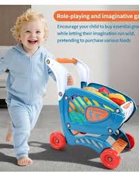 Kids Market 58-Piece Shopping Cart Playset | Ages 3+ | Master Social Literacy & Early Sorting Logic