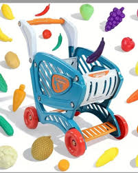 Kids Market 58-Piece Shopping Cart Playset | Ages 3+ | Master Social Literacy & Early Sorting Logic