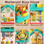 6-in-1 Montessori Toddler Busy House Activity Playhouse with Locks, Keys & Magnetic Game (Ages 18M+)