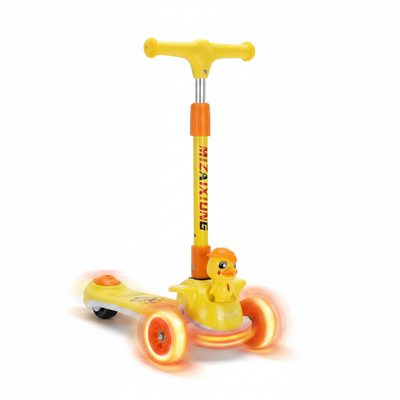 Little Duck 3-Wheel Kick Scooter Sensory Balance Toy for Kids (Ages 3-6 Years)
