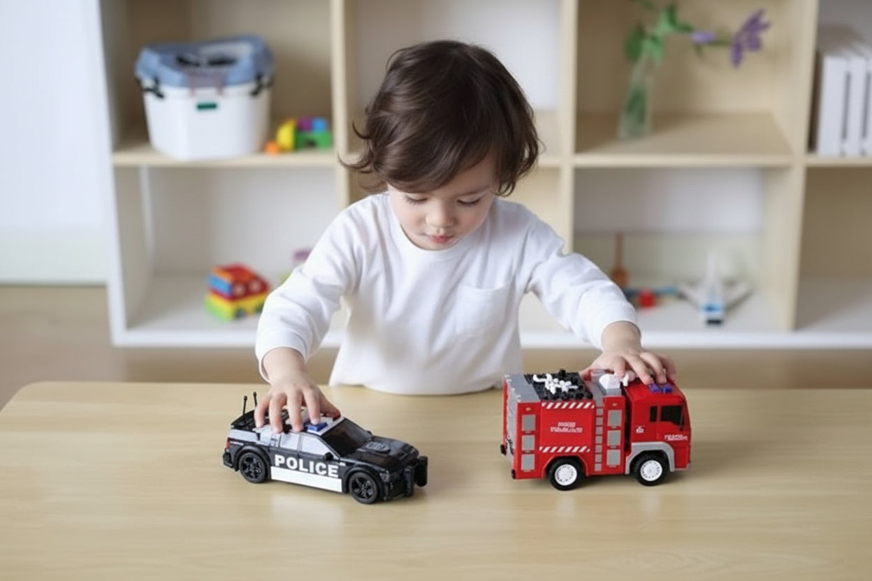 City Rescue Vehicles 1:20 Scale Simulation Toy Set for Kids (Ages 3+)