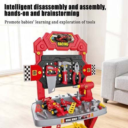 Race Speed 86-Piece Workshop Workbench | Ages 3+ | Advanced Mechanical Engineering & Kinetic Logic