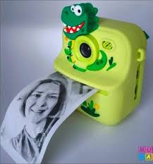 Children's Fun Instant Thermal Print Camera (Dinosaur & Unicorn Edition)