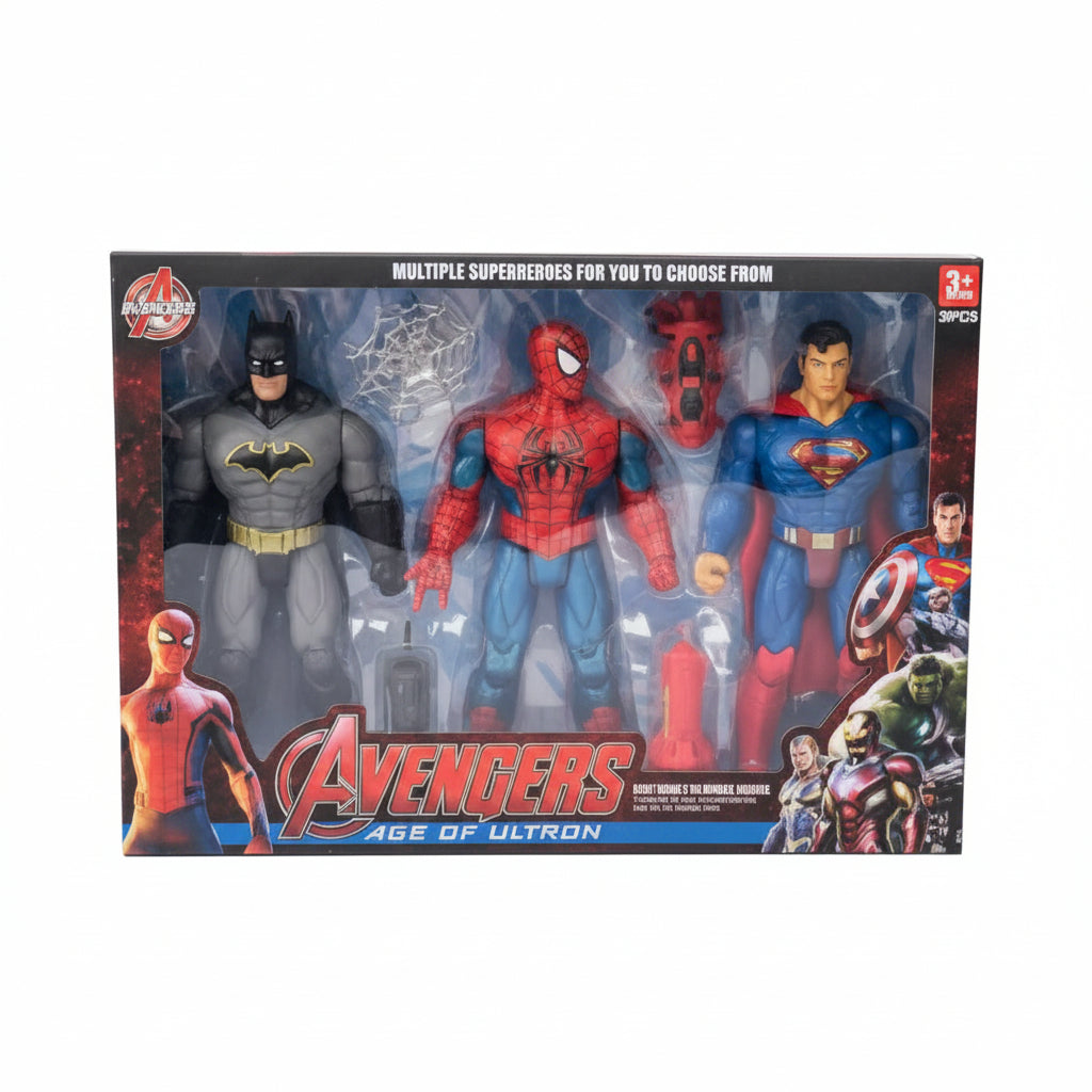 Ultimate Hero Action Figure Trio | Ages 3+ | Inspire Heroic Storytelling & Social Play