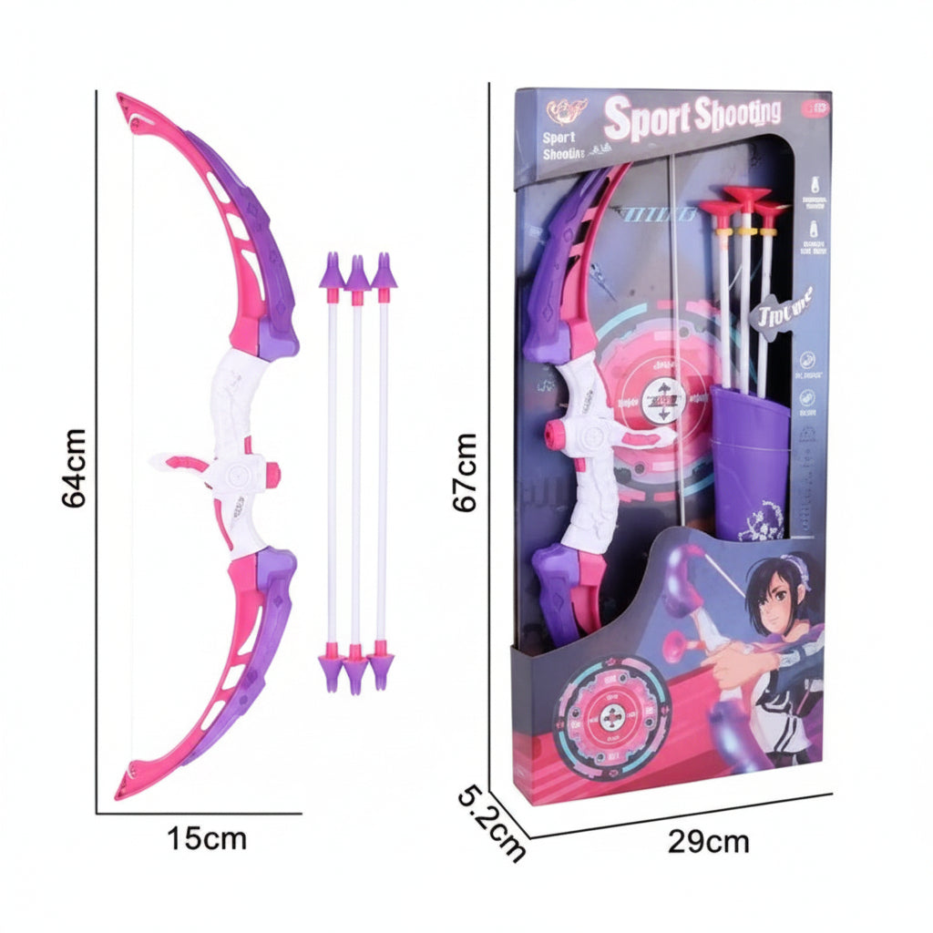 Glow-Action Precision Archery Set | Ages 3+ | Enhance Focus & Athletic Coordination