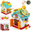 6-in-1 Montessori Toddler Busy House Activity Playhouse with Locks, Keys & Magnetic Game (Ages 18M+)