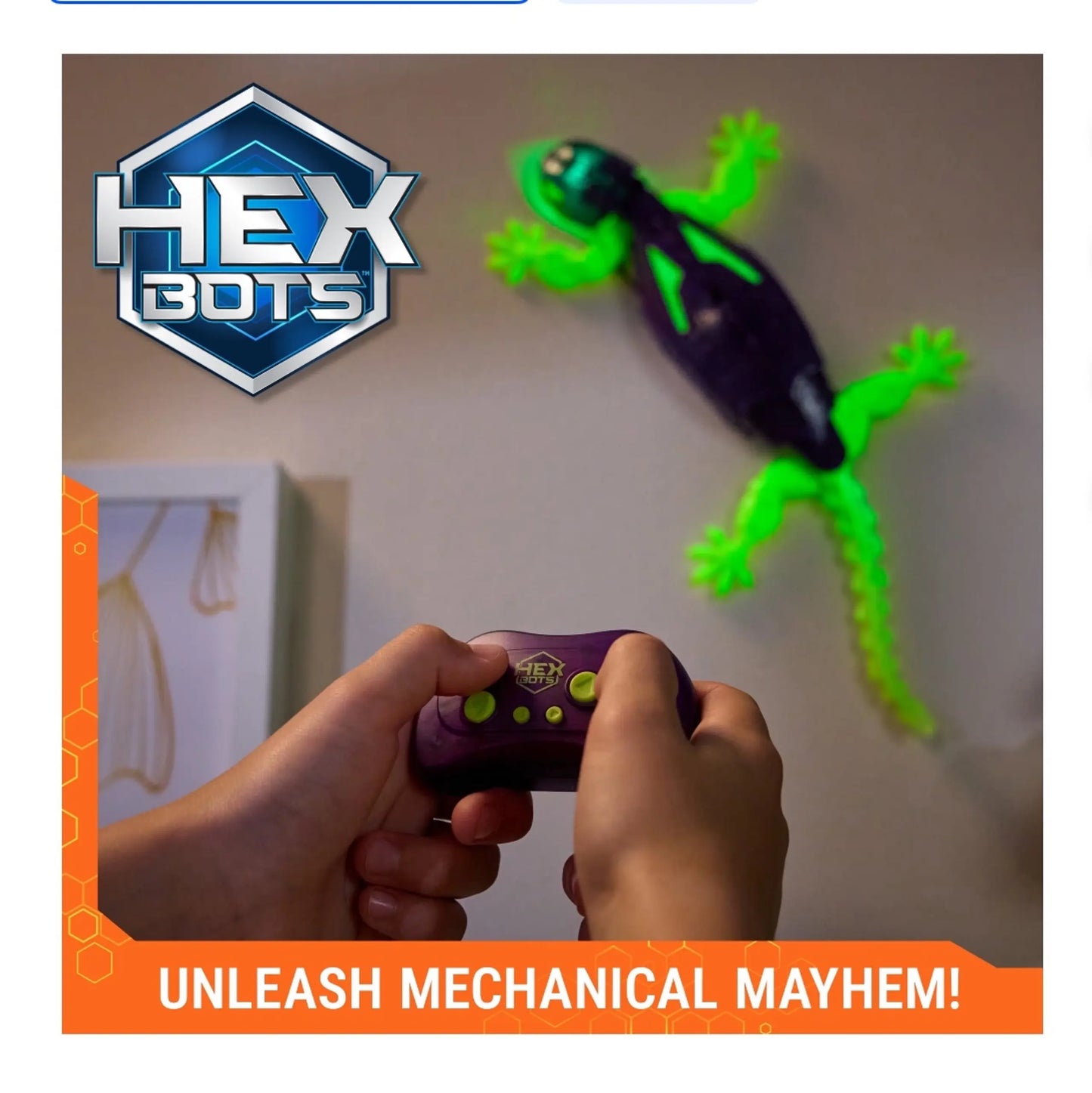 HEX BOTS Wall Crawler Gecko | Ages 4+ | Enhance Spatial Reasoning & Motor Skills