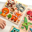 Montessori Cute Animals Wooden Educational Puzzle Set for Babies & Toddlers (Ages 1-3 Years)