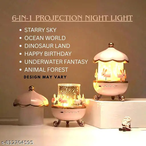 Bunny’s 360° Carousel Night Light Projector | Ages Newborn+ | Master Sensory Calibration & Circadian Comfort