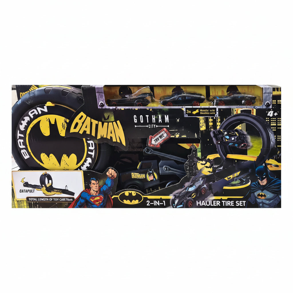 Batman 2-in-1 Hauler Tire & Stunt Track | Ages 4+ | Develop Motor Skills & Spatial Reasoning