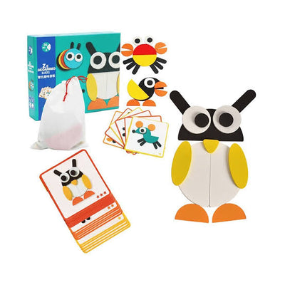 Animal Wooden pattern Blocks ( Geonimo )