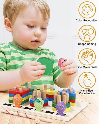 2 in 1 Fishing Column Toy Set