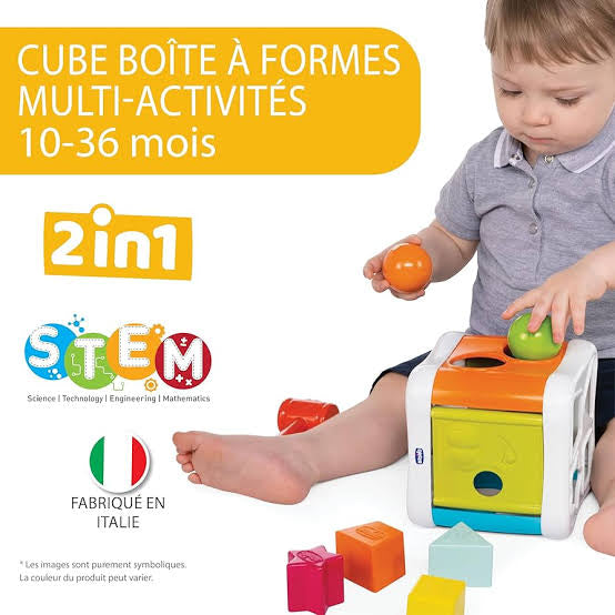 Sort and beat  2 in 1 cube learning toy