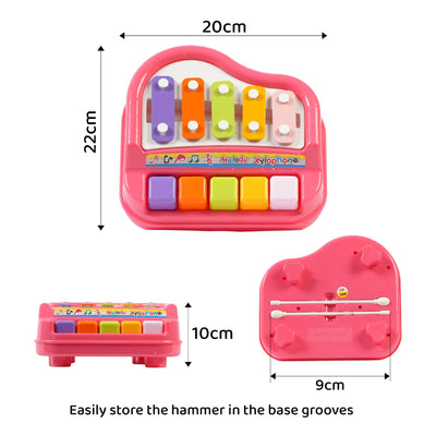 2 in 1 Musical xylophone & Piano ( 5 vocal notes)