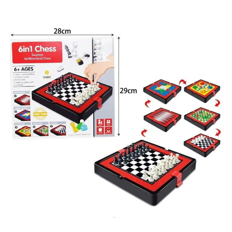 6 in 1 multifunctional chess