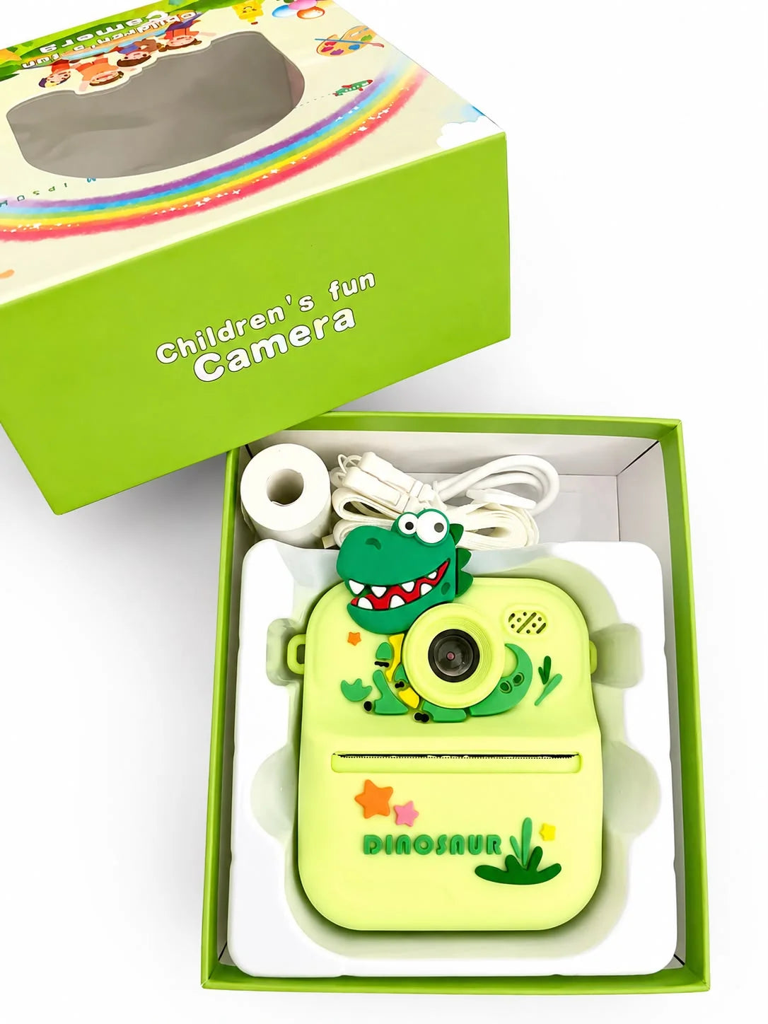 Children's Fun Instant Thermal Print Camera (Dinosaur & Unicorn Edition)