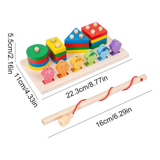 2 in 1 Fishing Column Toy Set