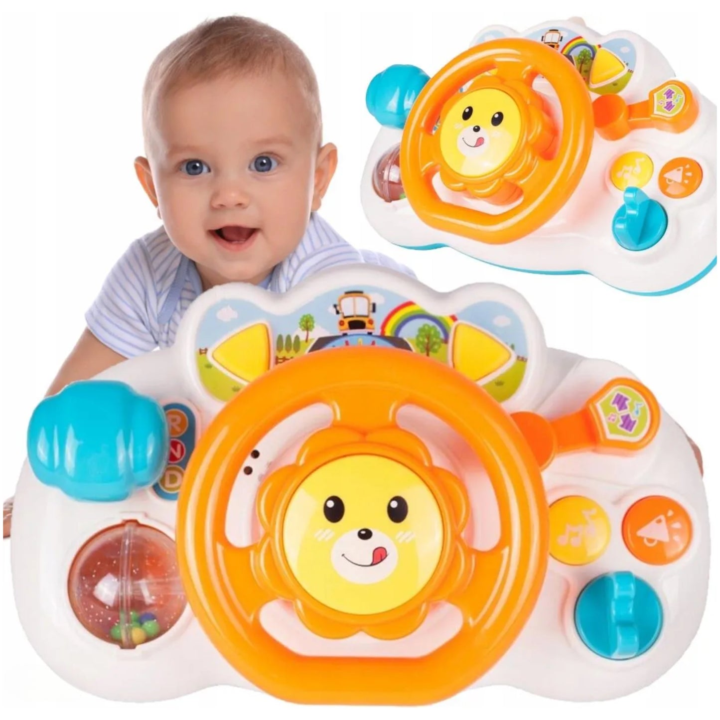 Baby driving simulation toy