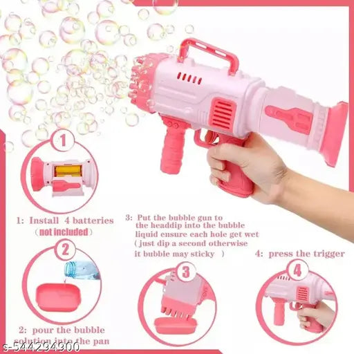 32 hole electric bubble gun toy (blue)