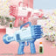32 hole electric bubble gun toy (blue)