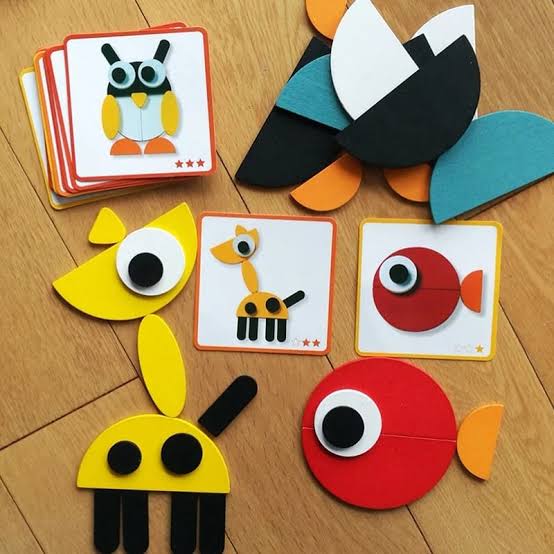 Animal wooden pattern blocks ( Geonimo )
