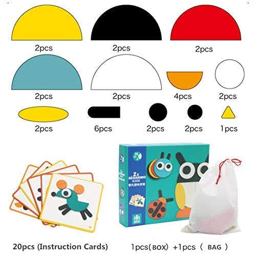 Animal wooden pattern blocks ( Geonimo )