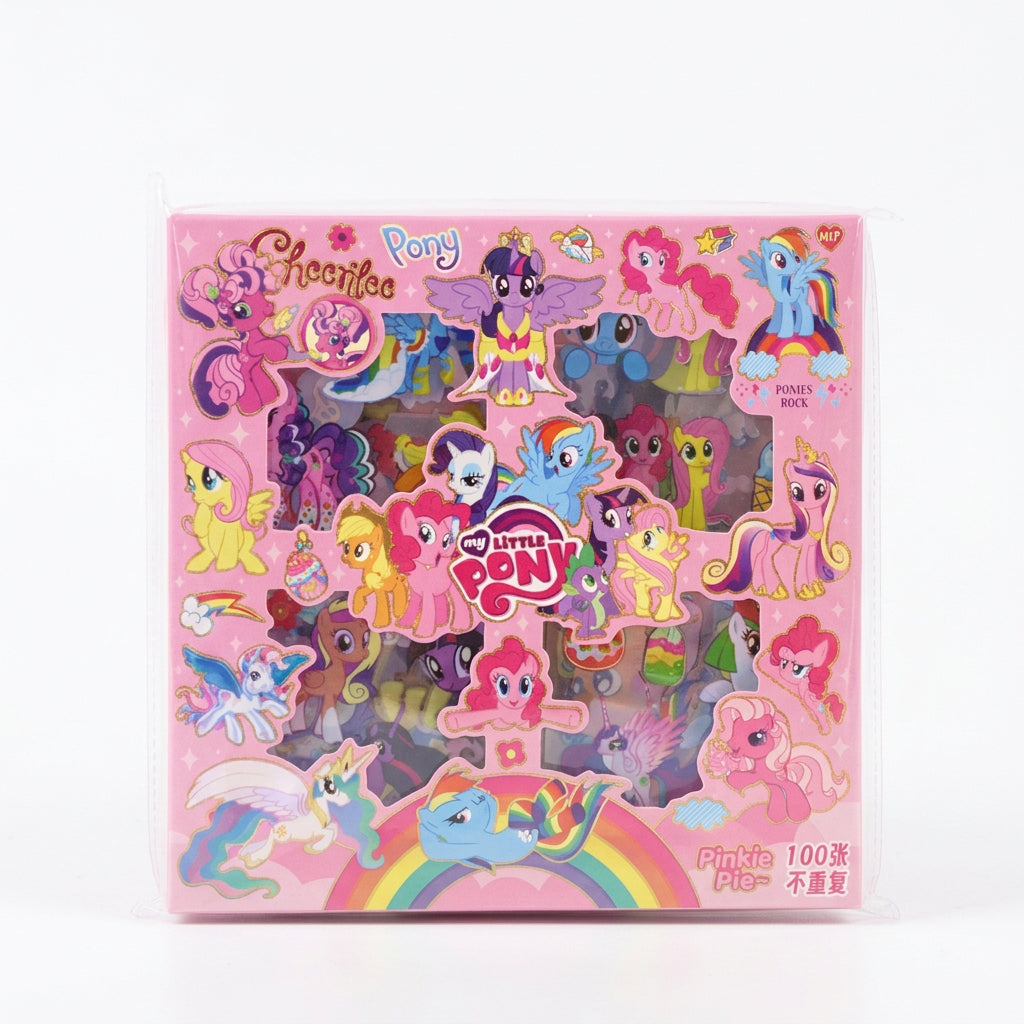 My Little Pony 100-Piece Non-Repeating Decorative Sticker Gift Box Set (Ages 3+)