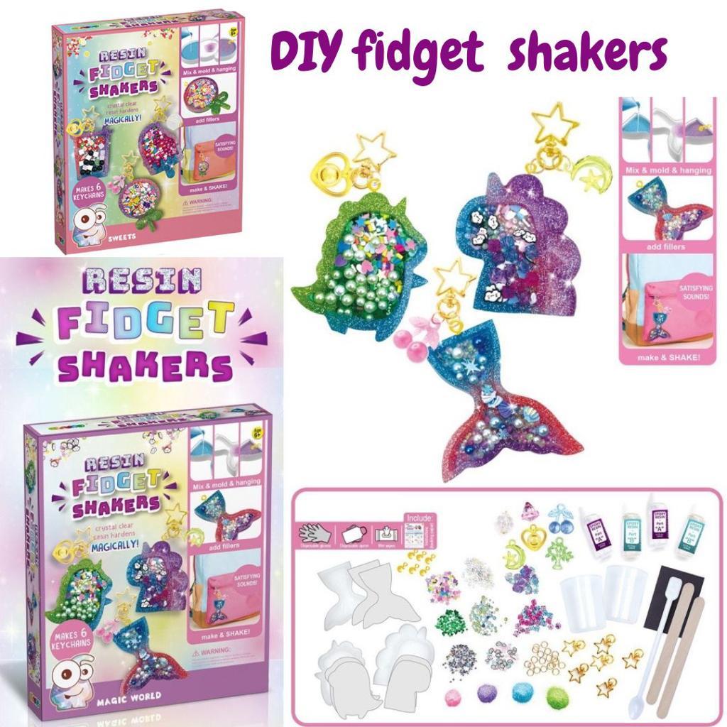 Noya Store Resin Fidget Shakers Colorful Fruits Drink DIY Craft Kit for Kids (Ages 6+)