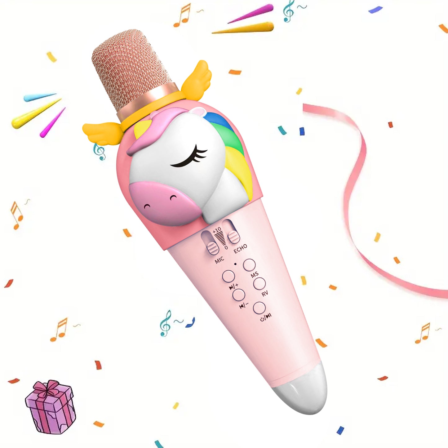 Lovely Unicorn Wireless Karaoke Microphone | Ages 3+ | Master Vocal Expression & Acoustic Calibration