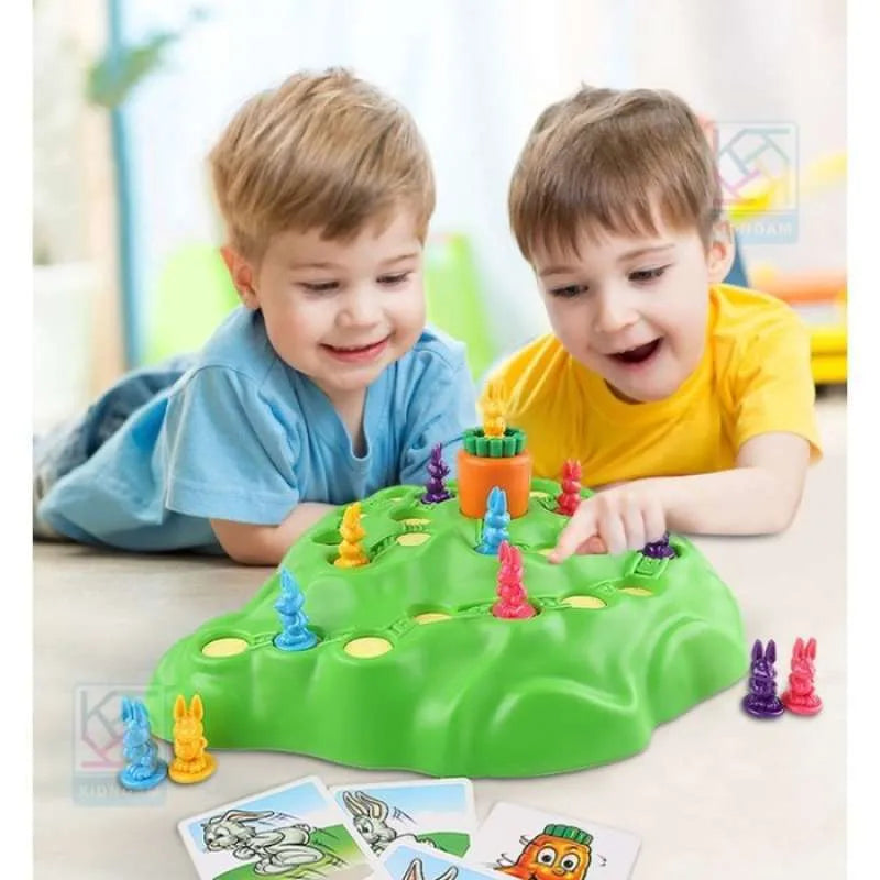 Rabbit Race to the Carrot Board Game | Ages 4+ | Boost Strategy & Social Skills
