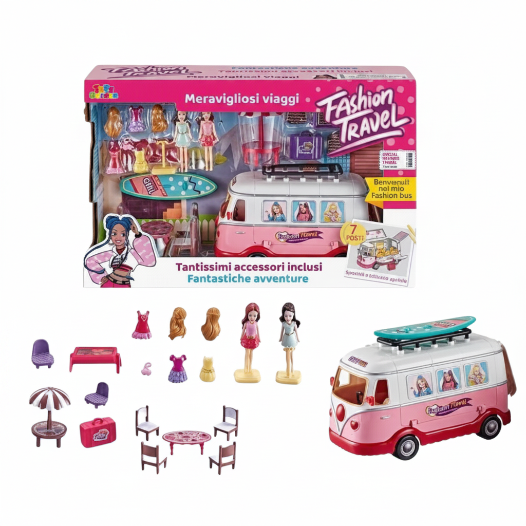 Fashion Bus Travel Role Play Set | Ages 3+ | Inspiring Creative Storytelling & Imagination