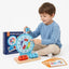 Montessori Wooden Early Education Alarm Clock Block Cards Game