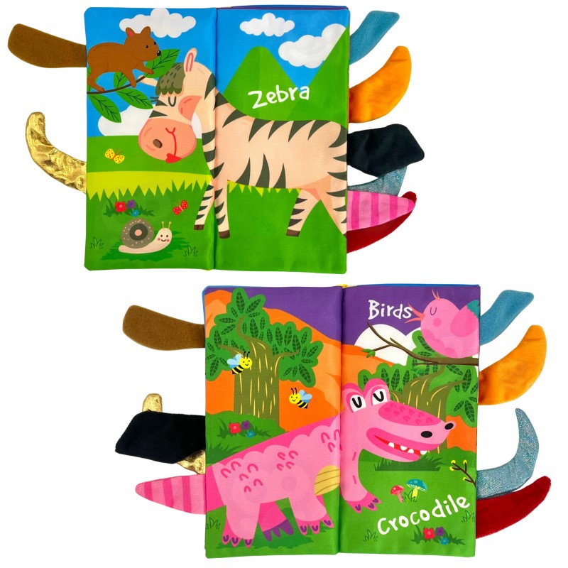 Forest Animal Sensory Crinkle Book | Ages 0m+ | Stimulate Vision & Tactile Exploration